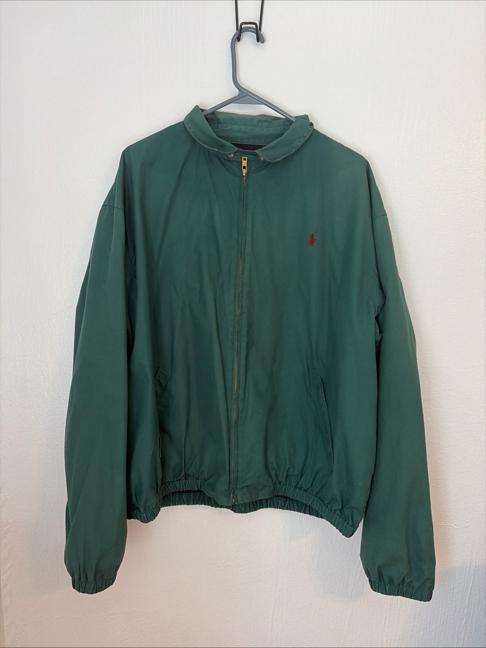 Ralph Lauren Forest Green Zip-Front Bomber Jacket